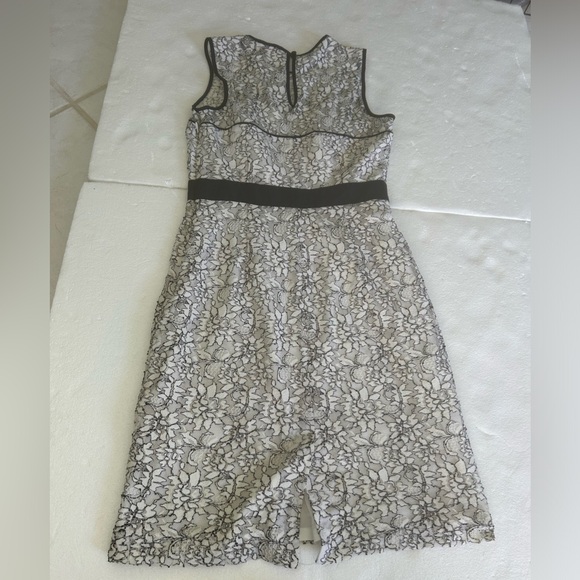 Banana republic white lace mini dress black detail sheath dress - Picture 8 of 11